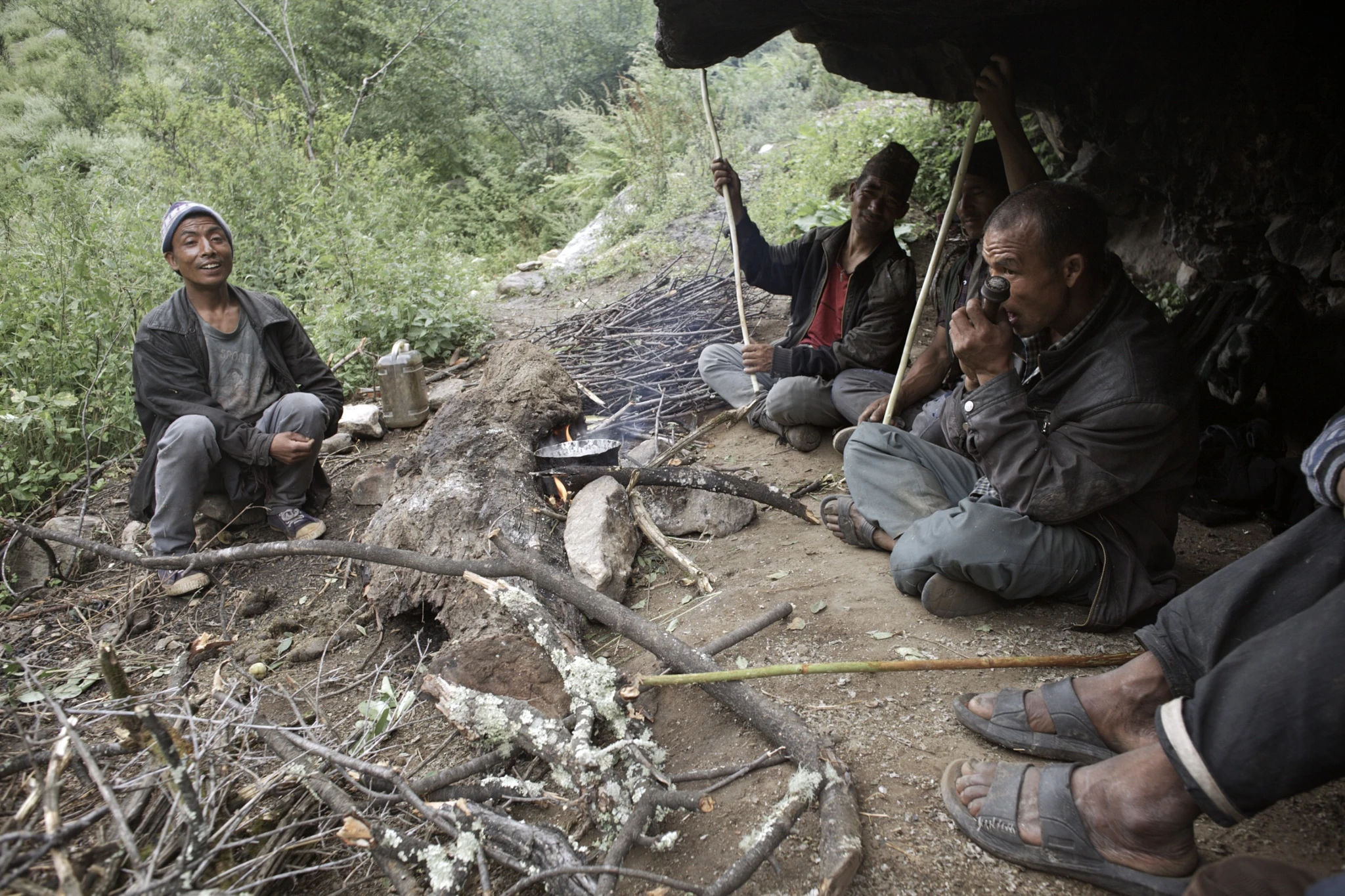A group of Humli traders on their way to Tibet.